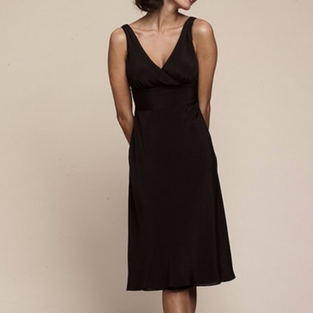 Black Chiffon silk J Crew dress
